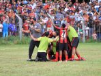 Tim Persipura Jayapura saat merayakan kemenangan atas skor 2-0 dalam kompetisi liga Shopee tahun 2020 melawan PSIS Semarang.( Foto.Ist)
