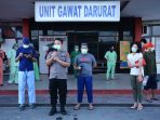 Tiga pasien positif corona dipulang, setelah dinyatakan sembuh usai menjalani perawatan selama 15 hari. ( Foto.Humas Polda Papua)