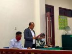 Kuasa Hukum Yermias Bisai saat mengikuti sidang Praperadilan di Pengadilan Negeri Jayapura. (Foto. Rich)