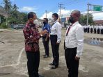Asisten II Bidang Perekonomian Setda Kabupaten Jayapura saat membuka pelatihan Avsec Security di Puspemka, Hawai, Sentani.(Foto. Tinus)