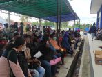 Relawan kebersihan Dishub Cluster Kabupaten Jayapura yang siap dikerahkan diseluruh venue.(Foto. Humas Sub PB PON)