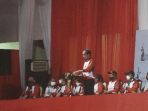 Presiden RI saat menyampaikan sambutan sebelum menutup Peparnas XVI Papua Tahun 2021 di Stadion Mandala Jayapura.(Foto. Humas Polda Papua)