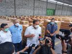 Menteri Perdagangan kembali sidak ke pabrik dan distributor minyak goreng di Surabaya-Sidoarjo, Jumat (1822022). Mendag menemukan ribuan migor belum di distribusikan ke pasar rakyat. (F