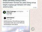 Teror yang disebar oleh KST di Medsos terkait aksi yang dilakukan tanggal 8 Maret 2022, Kapendam Kapendam XVIICenderawasih pastikan itu hoax.(Foto. Istimewa)