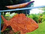 Pahatan Patung Legenda Ikan Yowoli.(Foto. KMAN VI)