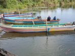 Perahu motor tempel siap digunakan bagi tamu KMAN VI.(Foto. KMAN VI)