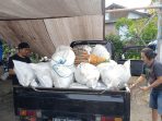 Berbagai sayuran yang dibawa oleh Kontigen AMAN Sulut ke Papua. Berharap bermanfaat bagi pelaksanaan Kongres nantinya.(Foto. KMAN VI)