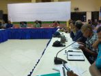 Suasana rapat panitia lokal KMAN VI diaula lantai II Kantor Bupati Jayapura.(Foto. KMAN VI)