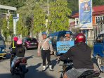 FOTO. Personil Provos Polda Papua saat melaksanakan Gaktibplin terhadap anggota Polisi di Mapolda lama.(Foto. Istimewa)