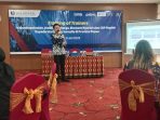 Jurnalis Jayapura saat mengikuti kegiatan ToT yang digelar BI Papua diruang Ballroom Kantor Perwakilan BI Papua.