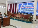 Suasana pembukaan sidang Raperda dan nota keuangan tahun anggaran 2026 diaula DPRK Jayapura, senin kemarin.