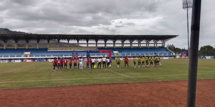 2 Tim pembuka siap bertanding di tournament Okmin Cup I di lapangan SBY Sentani.