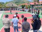 Suasana aksi di USTJ yang berujung anarkis yang diindikasi massa sudah mempersiapkannya.(Foto. Humas Polresta Jayapura Kota)